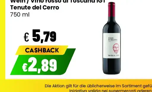 Vino rosso di Toscana IGT Tenute dei Cerro