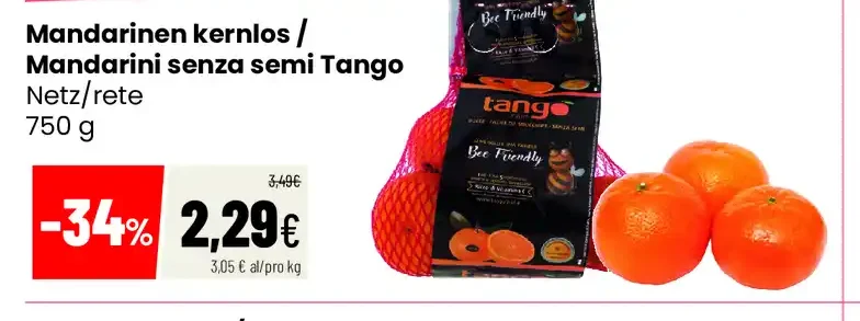 Mandarini senza semi Tango