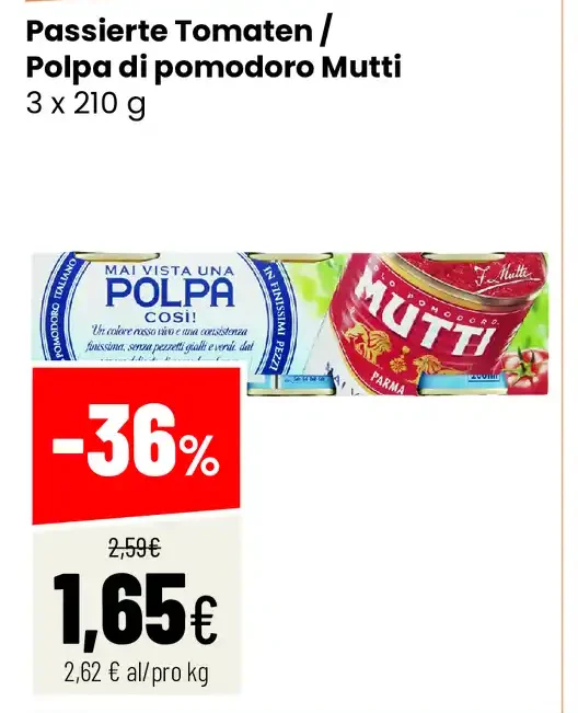 Passata di pomodoro Mutti