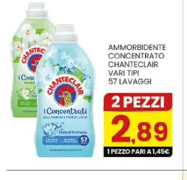 Ammorbidente concentrato Chanteclair vari tipi 57 lavaggi
