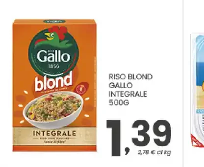 Riso biondo Gallo integrale