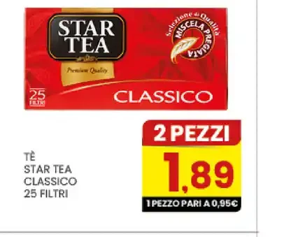 Tè Star Tea Classico 25 filtri