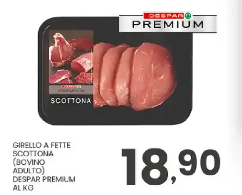 Girello a fette Scottona bovino adulto Despar Premium