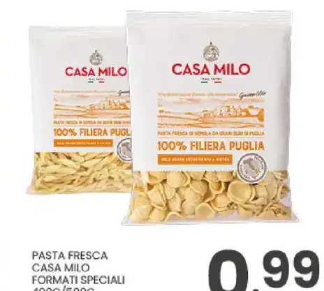 Pasta fresca Casa Milo formati speciali