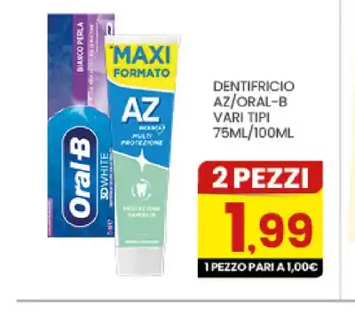 Dentifricio AZ/Oral-B 75/100 ml