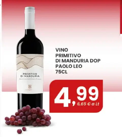 Vino Primitivo di Manduria DOP Paolo Leo