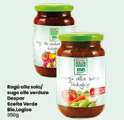 Ragù alla soia o sugo alle verdure biologico