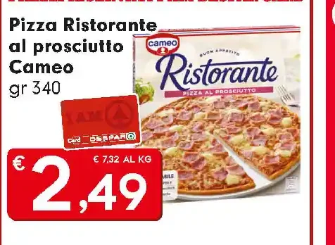 Pizza Ristorante al prosciutto