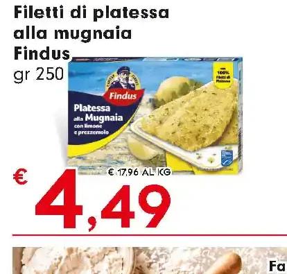 Filetti di platessa alla mugnaia