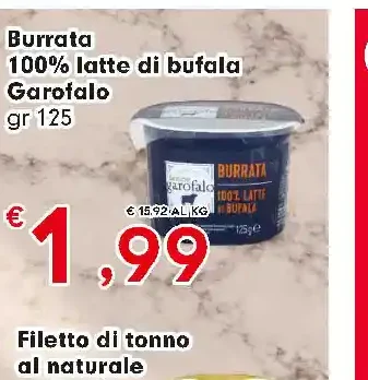 Burrata 100% latte di bufala