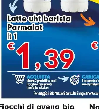 Latte UHT barista