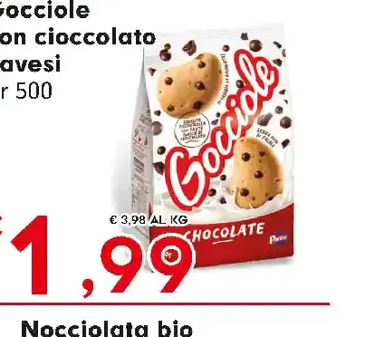 Gocciole con cioccolato