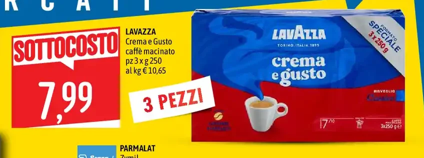 Caffè macinato Lavazza Crema e Gusto