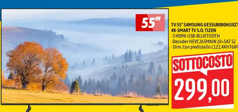 TV Samsung UHD 55 pollici