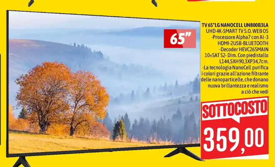 TV LG NanoCell 65 pollici