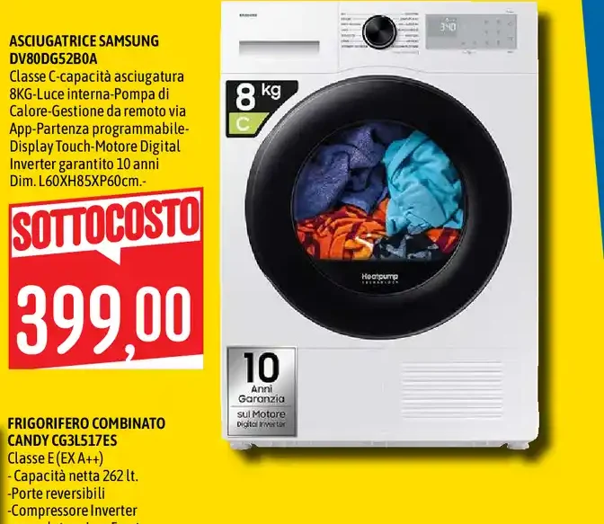 Asciugatrice Samsung 8 kg