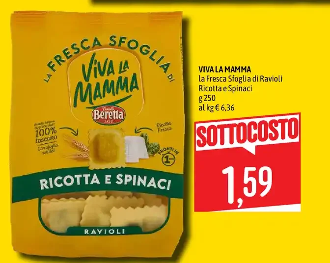 Ravioli ricotta e spinaci