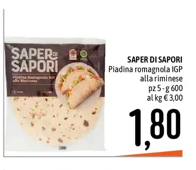 Piadina romagnola IGP