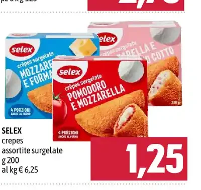 Crepes assortite surgelate