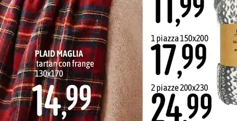 Plaid maglia tartan