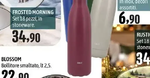 Frosted Morning set in stoneware