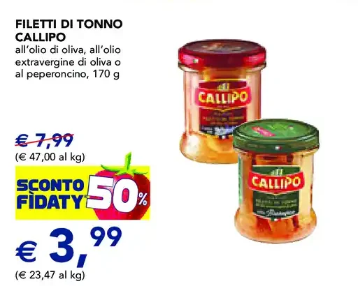 Filetti di tonno Callipo