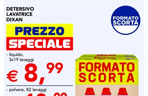 Detersivo lavatrice Dixan