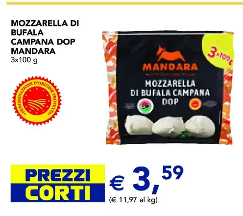 Mozzarella di Bufala Campana DOP Mandara