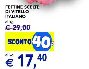 Fettine scelte di vitello italiano