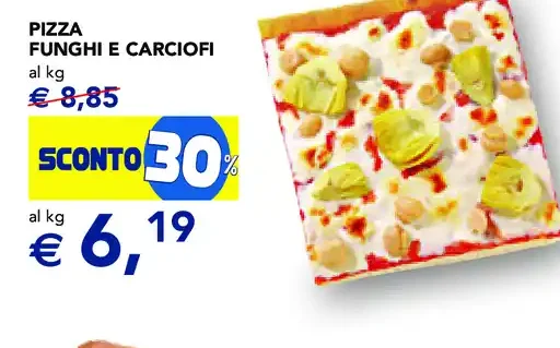 Pizza funghi e carciofi