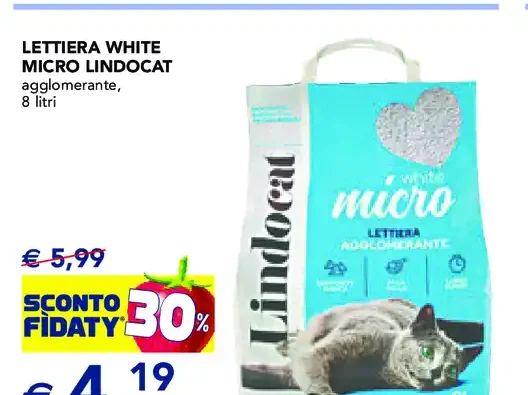 Lettiera White Micro Lindocat