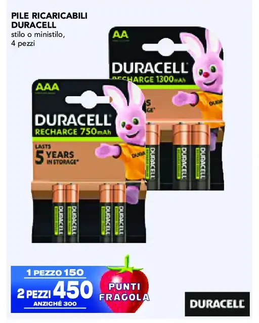 Pile ricaricabili Duracell