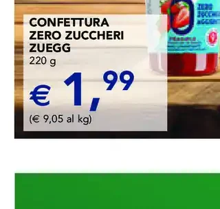 Confettura zero zuccheri Zuegg