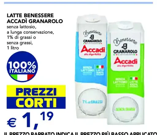 Latte benessere Accadì Granarolo