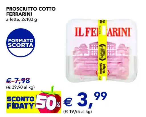 Prosciutto cotto Ferrarini