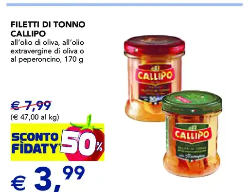 Filetti di tonno Callipo