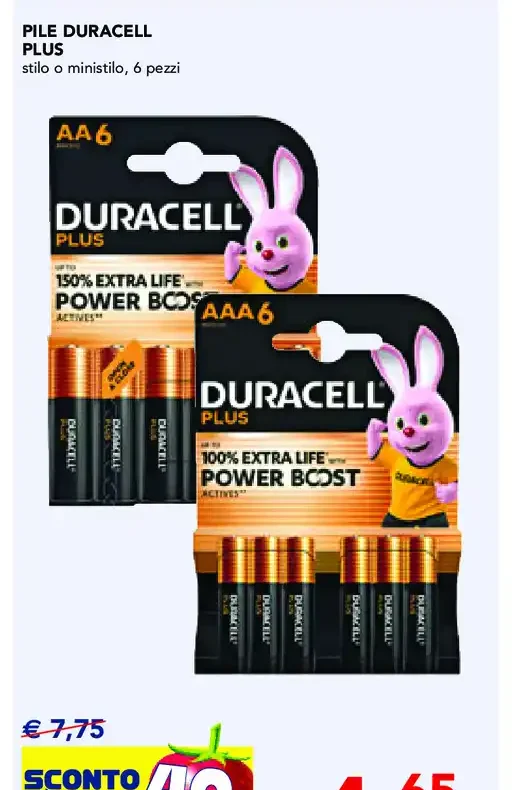Pile Duracell Plus