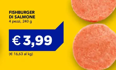 Fishburger di salmone