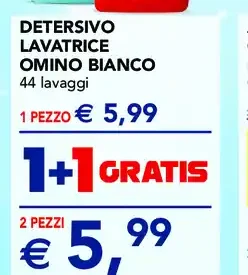 Detersivo lavatrice Omino Bianco