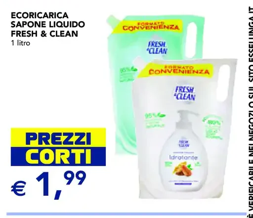 Ecoricarica sapone liquido Fresh & Clean