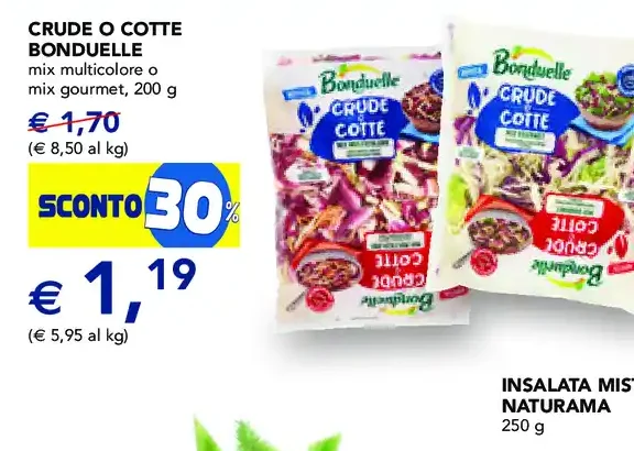 Crude o cotte Bonduelle