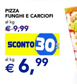 Pizza funghi e carciofi