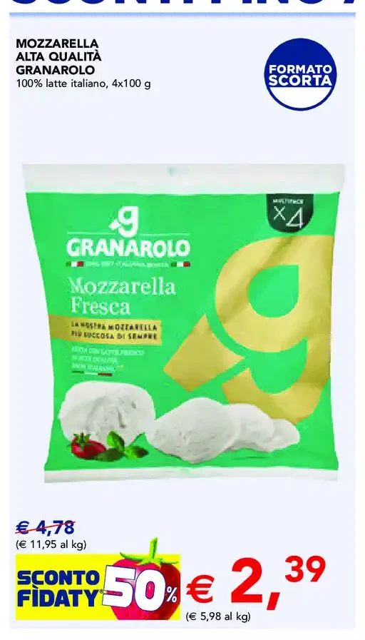 Mozzarella fresca Granarolo