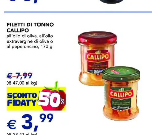 Filetti di tonno Callipo