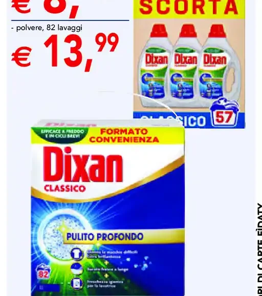 Detersivo lavatrice Dixan polvere