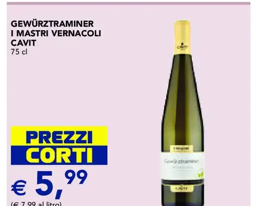 Gewürztraminer I Mastri Vernacoli CAVIT