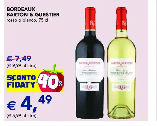 Bordeaux Barton & Guestier rosso o bianco