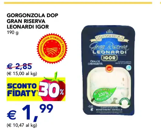 Gorgonzola DOP Gran Riserva Leonardi IgOR