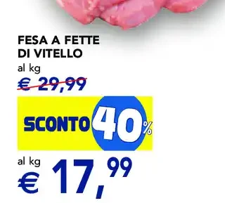 Fesa a fette di vitello