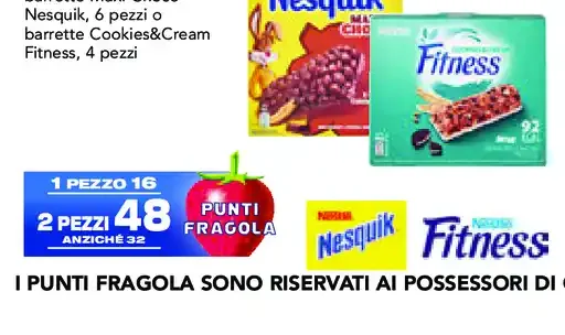 Nestlé Maxi Choco e barrette Fitness